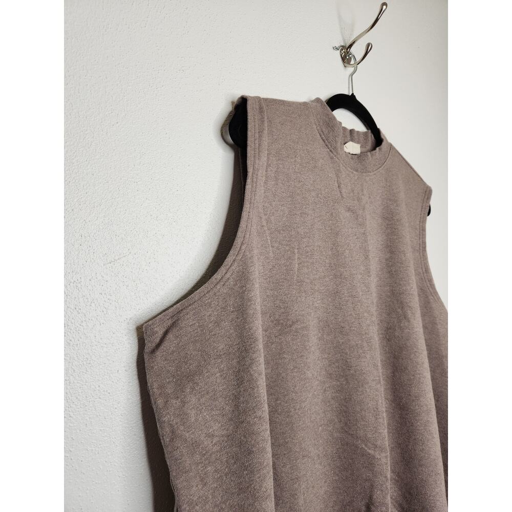 Pact Organic Cotton XXXL 3XL Brown Nature Earth Tones Oversized Tank Top Shirt - Picture 3 of 6